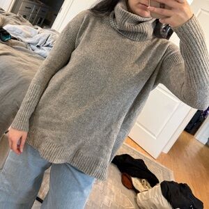 French Connection Light Gray Turtleneck Sweater